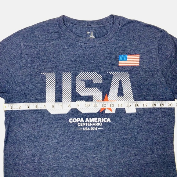 GAP Factory Soccer Tee USA COPA America Centenario USA 2016, Blue, Medium M - Picture 11 of 12